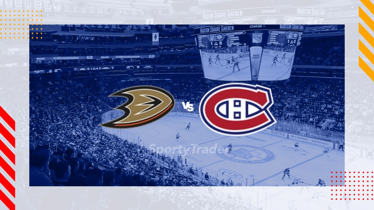 Anaheim Ducks vs Montreal Canadiens Picks