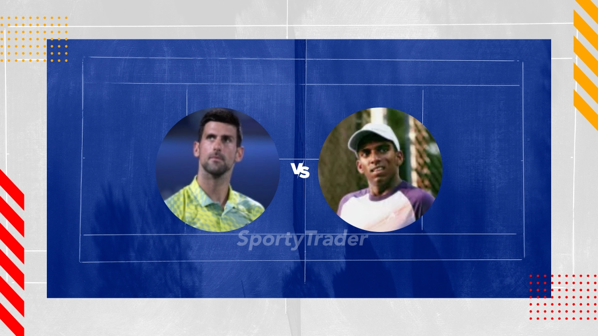 Pronostic Novak Djokovic vs Nishesh Basavareddy