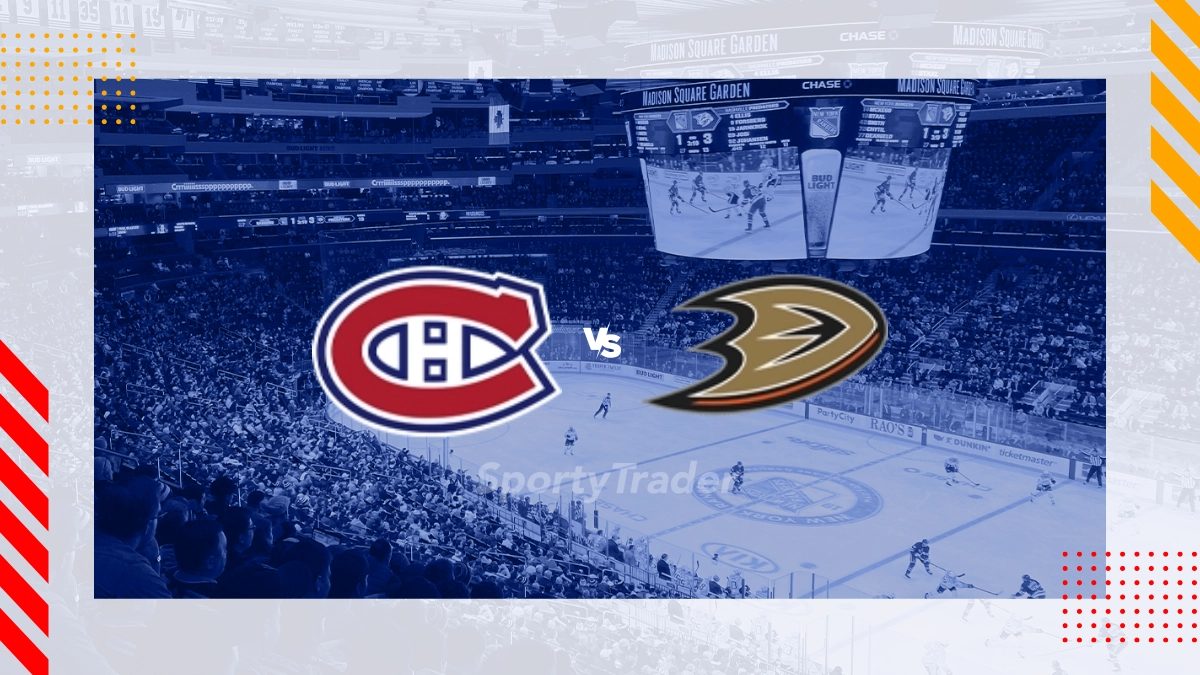 Montreal Canadiens vs Anaheim Ducks Picks