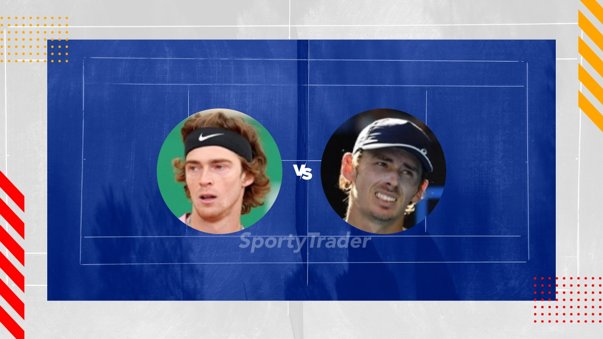 Pronostic Andrey Rublev vs Alex De Minaur