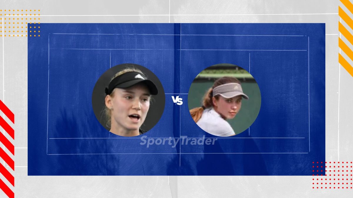 Pronostic Elena Rybakina vs Iva Jovic