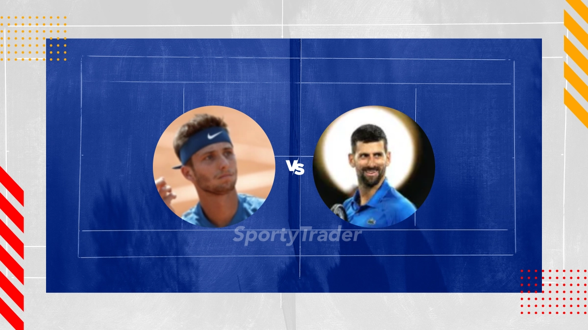 Pronostico Corentin Moutet vs Novak Djokovic