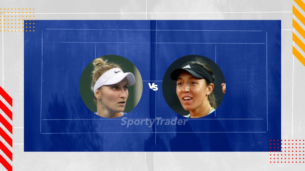 Pronostic Marketa Vondrousova vs Jessica Pegula