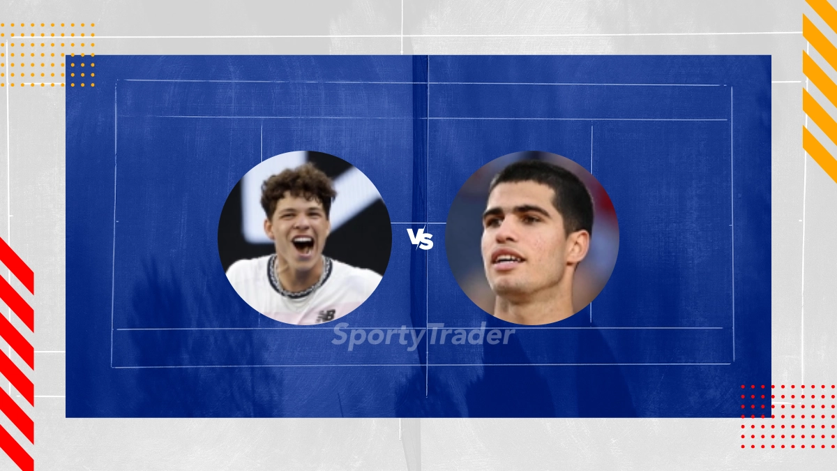 Pronóstico Ben Shelton vs Carlos Alcaraz