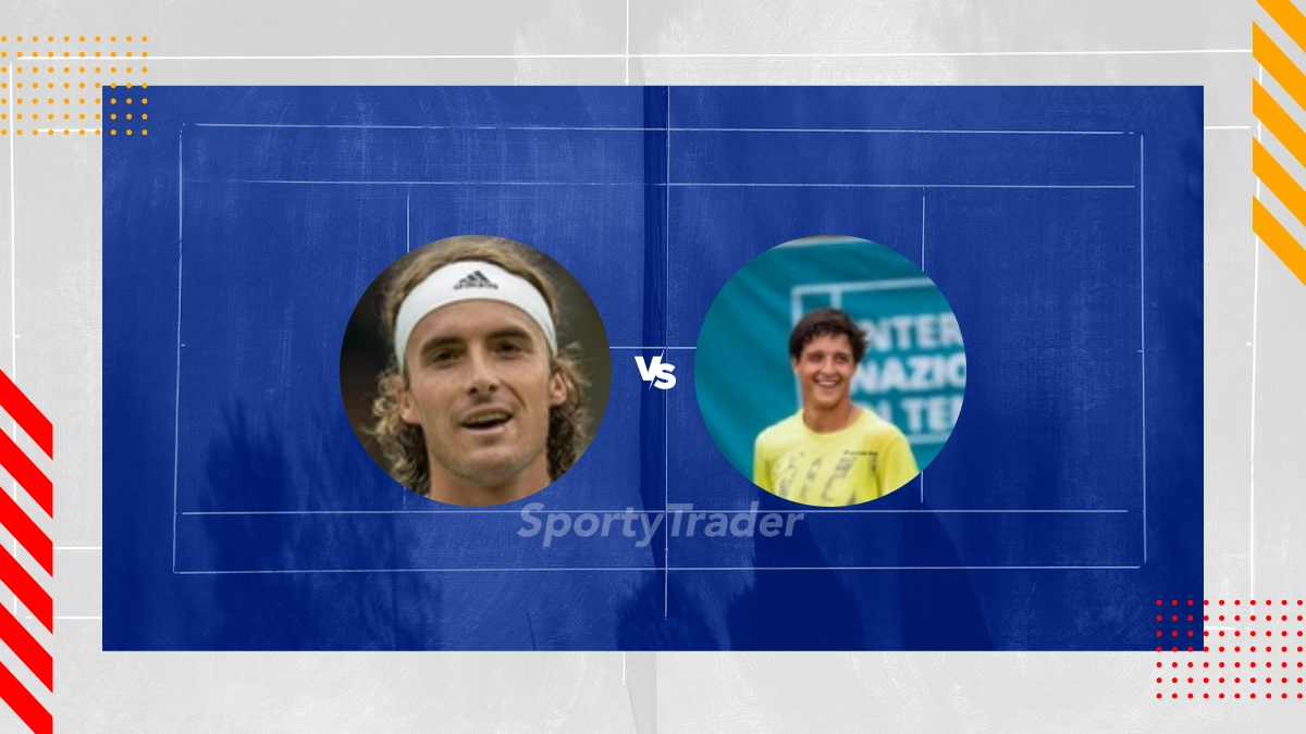 Pronostic Stefanos Tsitsipas vs Luciano Darderi