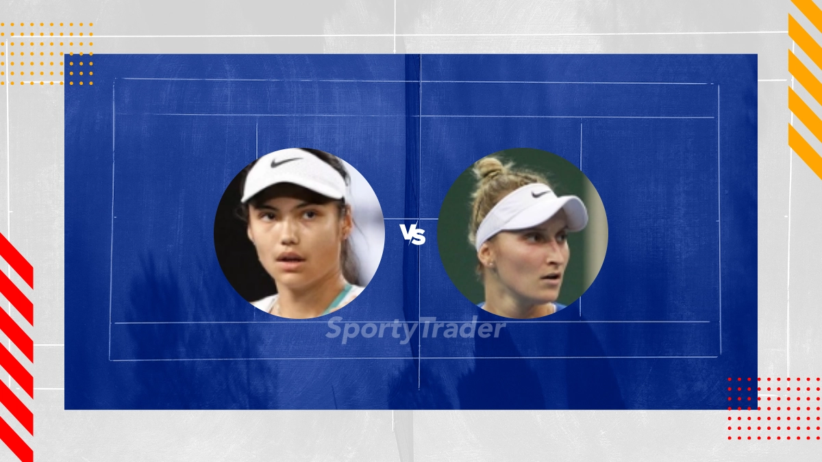 Pronostic Emma Raducanu vs Marketa Vondrousova