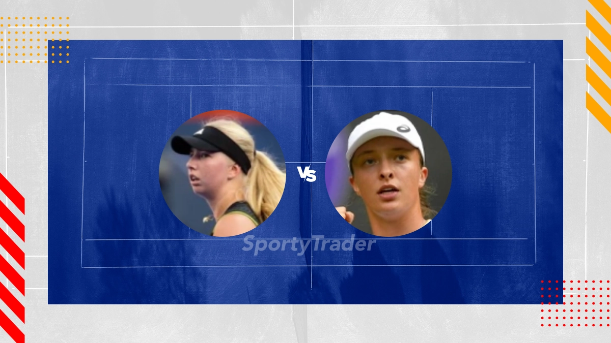 Palpite Clara Tauson vs Iga Swiatek