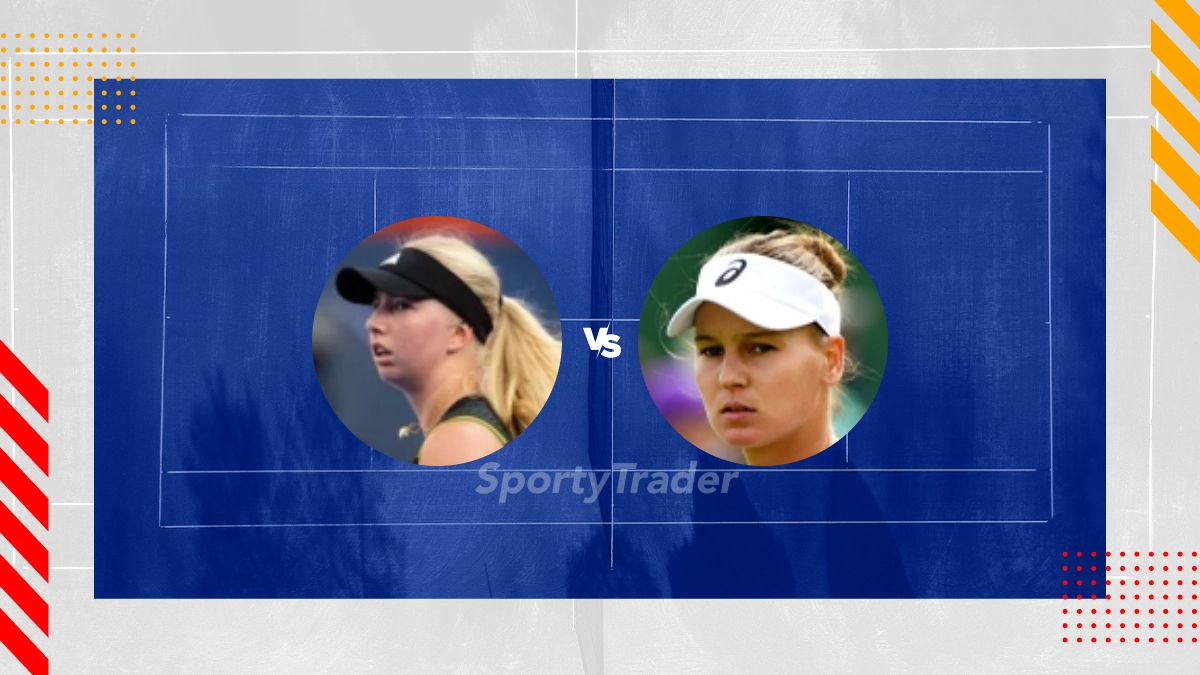 Palpite Clara Tauson vs Veronika Kudermetova