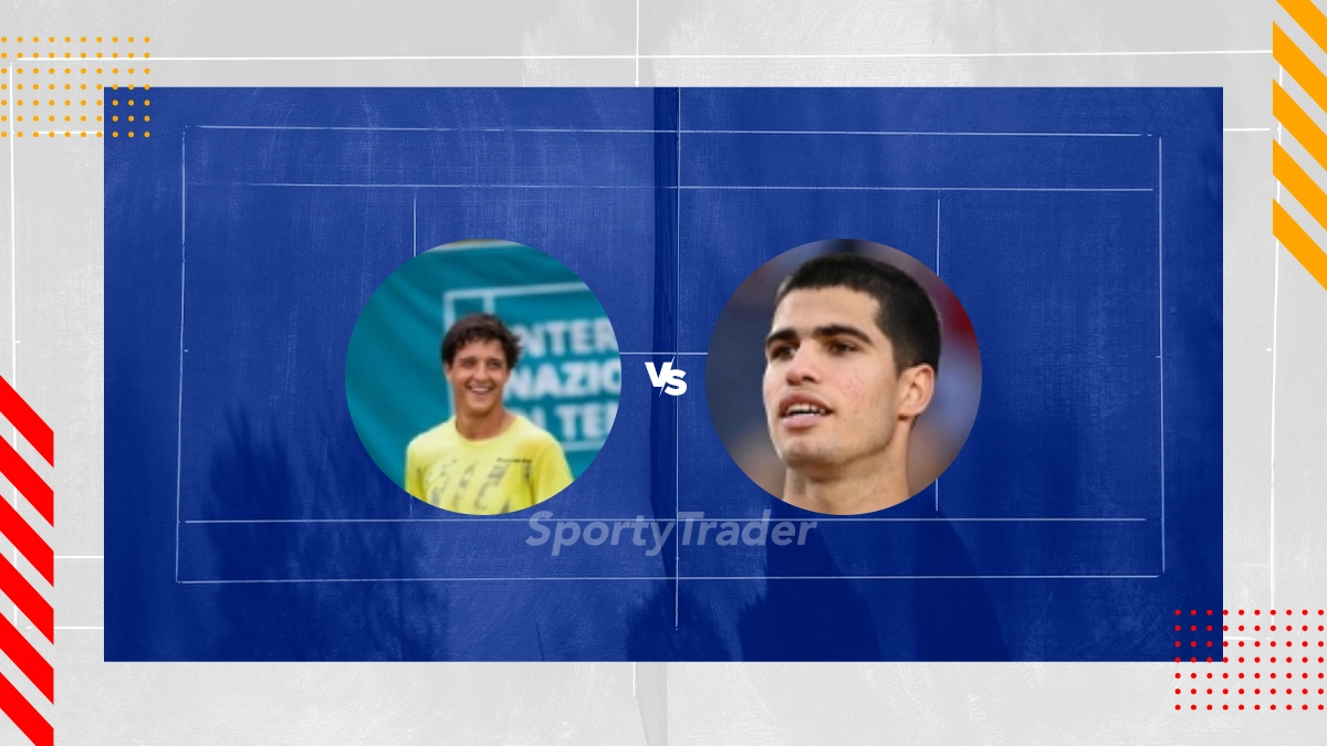 Prognóstico Luciano Darderi vs Carlos Alcaraz