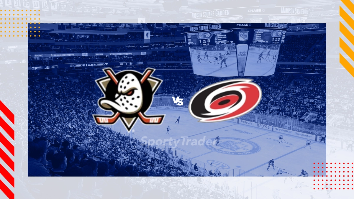 Pronóstico Anaheim Ducks vs Carolina Hurricanes