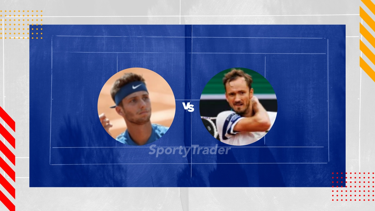 Pronostico Corentin Moutet vs Daniil Medvedev