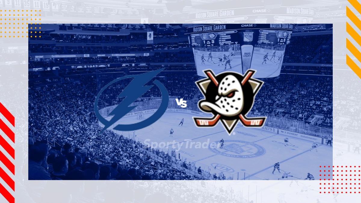 Pronostic Tampa Bay Lightning vs Anaheim Ducks