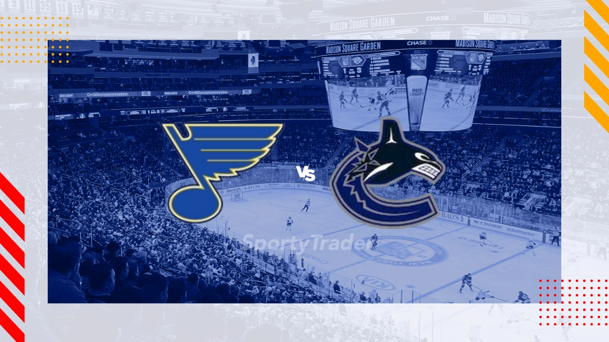 Pronostic St. Louis Blues vs Vancouver Canucks