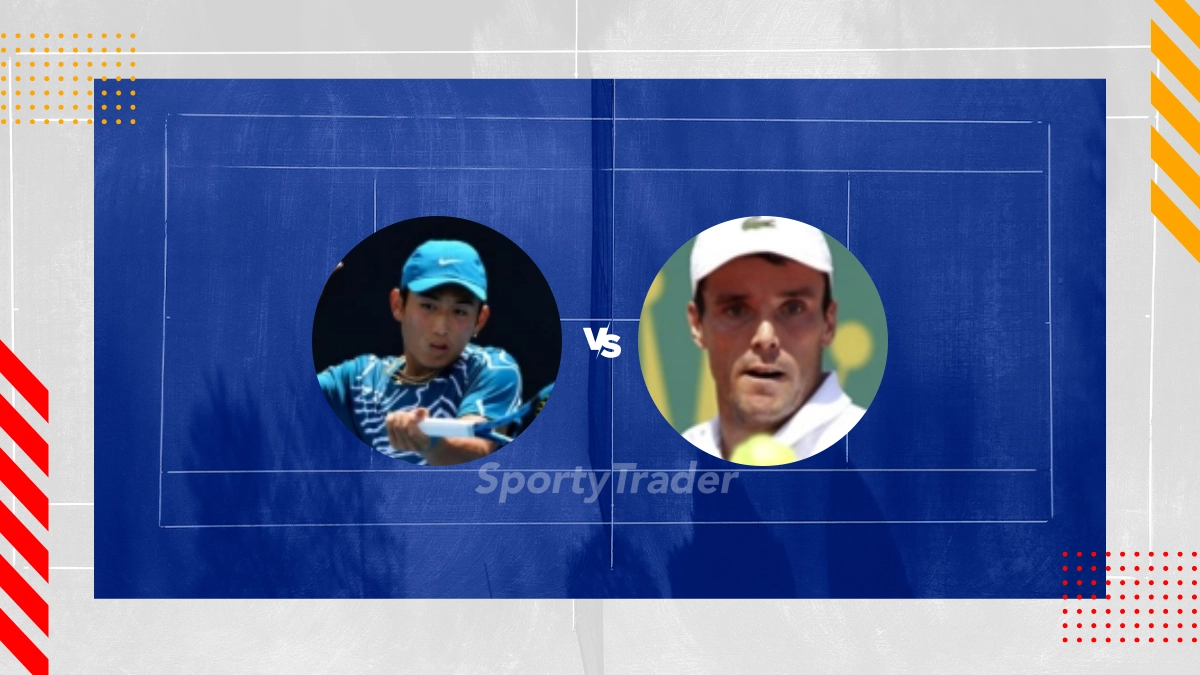 Pronostic Juncheng Shang vs Roberto Bautista-Agut