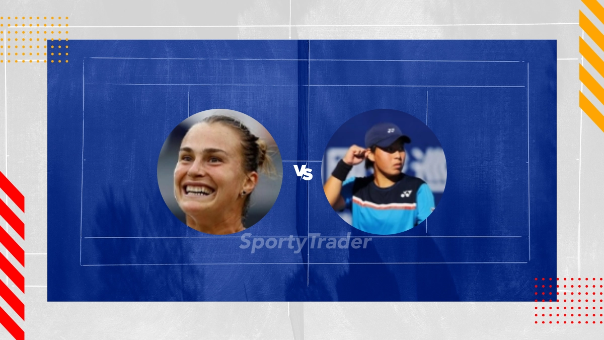 Pronostic Aryna Sabalenka vs Zhuoxuan Bai
