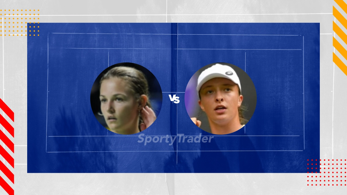 Pronostic Anna Kalinskaya vs Iga Swiatek