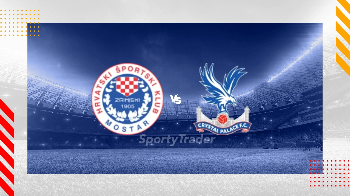 Pronostico Zrinjski Mostar vs Crystal Palace