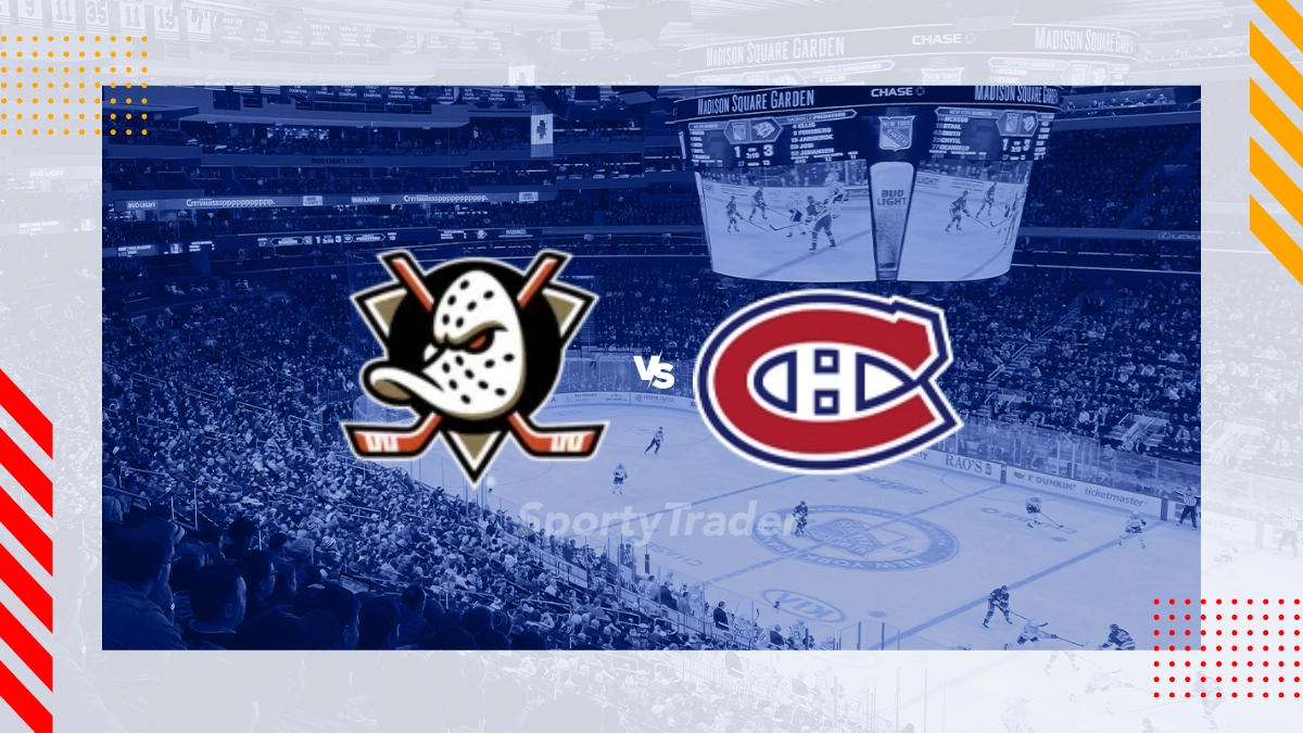 Anaheim Ducks vs Montreal Canadiens Picks