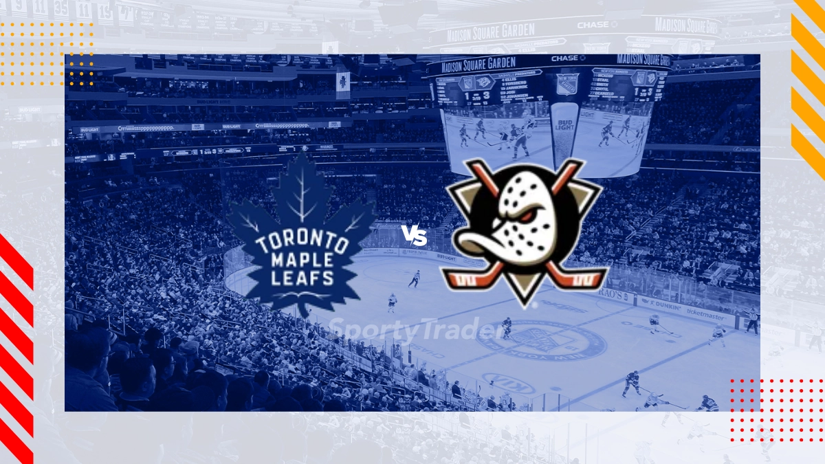Pronóstico Toronto Maple Leafs vs Anaheim Ducks