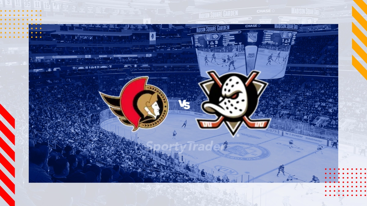 Ottawa Senators vs Anaheim Ducks Picks