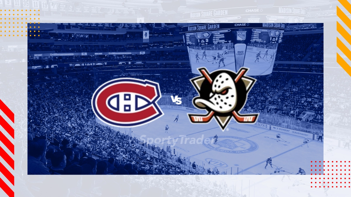 Montreal Canadiens vs Anaheim Ducks Picks