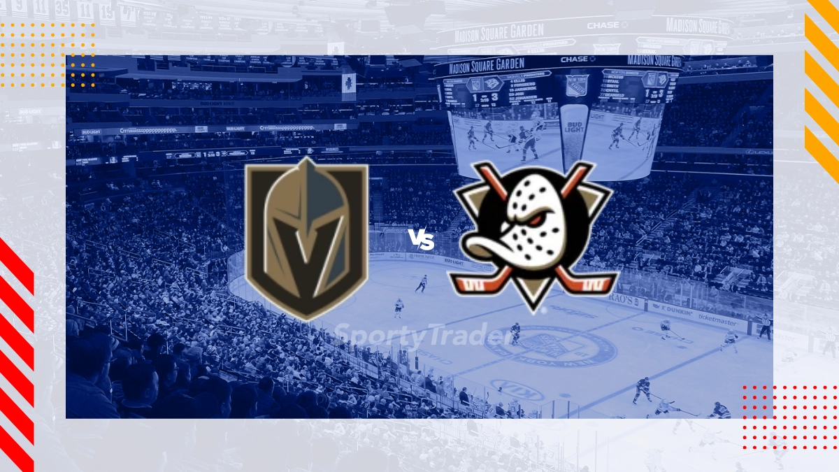 Pronóstico Vegas Golden Knights vs Anaheim Ducks
