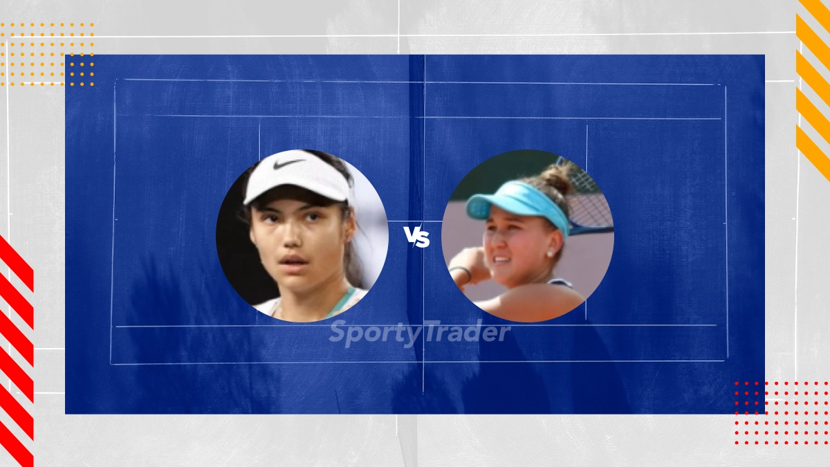 Palpite Emma Raducanu vs Kamilla Rakhimova