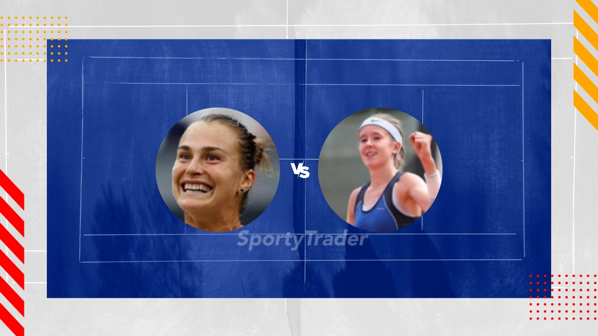 Pronostic Aryna Sabalenka vs Nikola Bartunkova