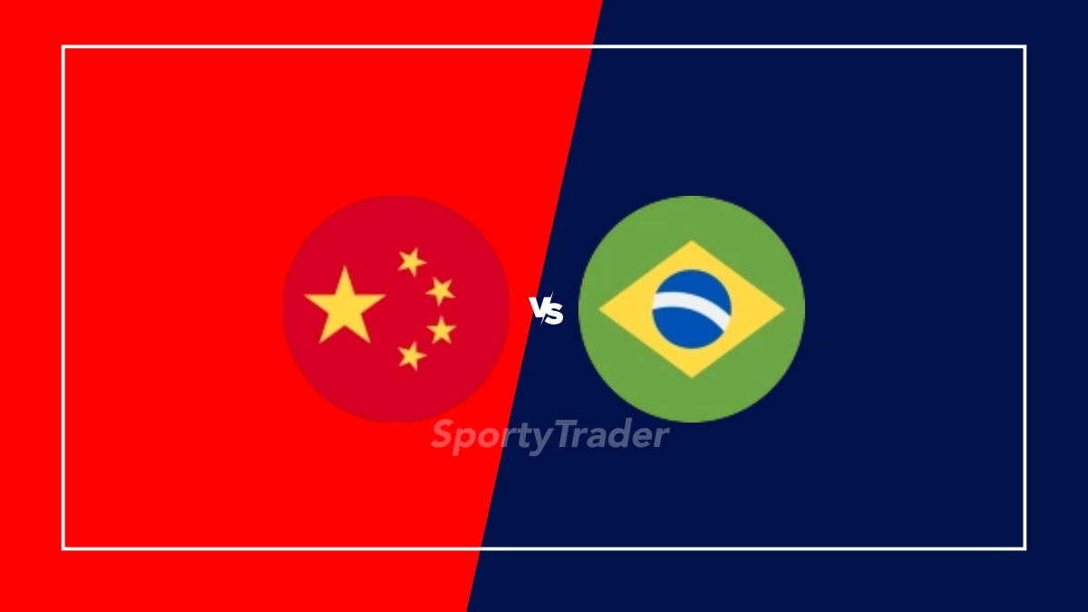 Palpite China F vs Brasil F
