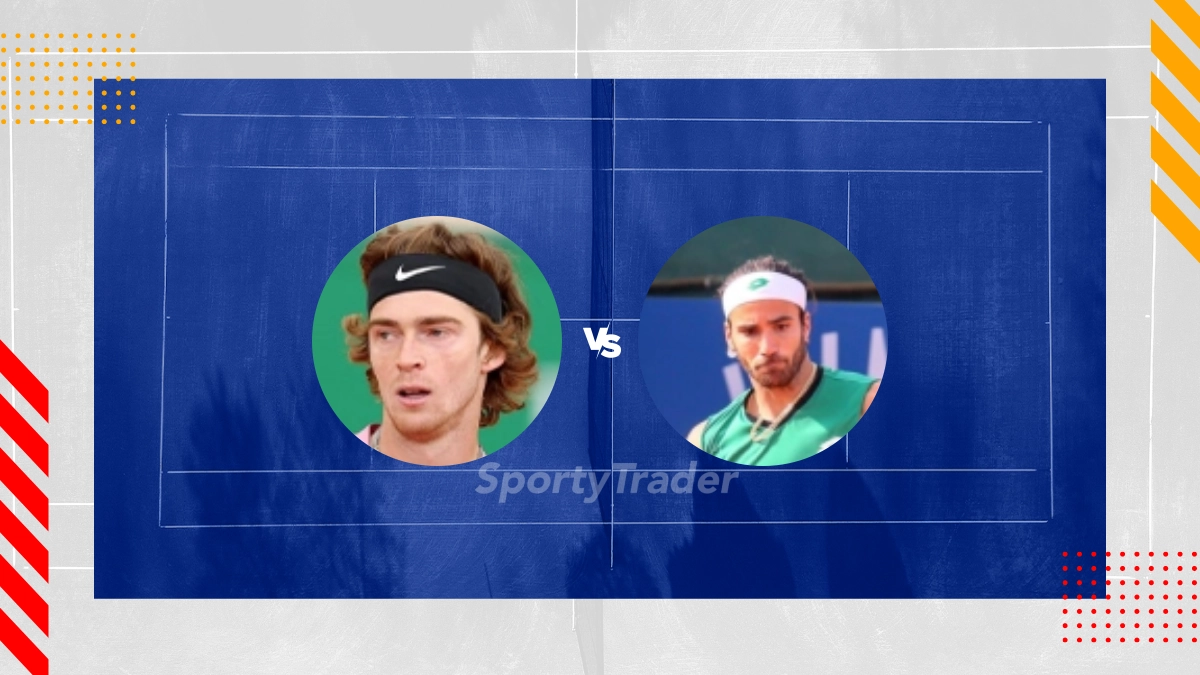Pronostic Andrey Rublev vs Andrea Pellegrino