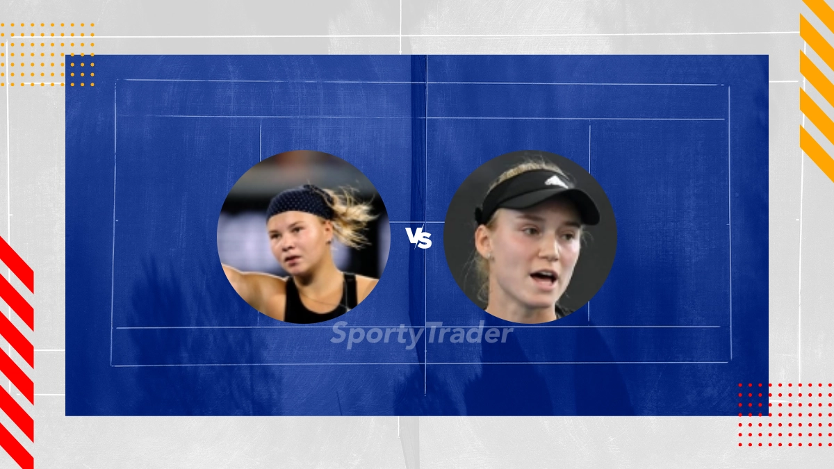 Pronostic Diana Shnaider vs Elena Rybakina