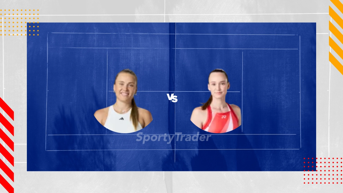 Yuliia Starodubtseva vs Elena Rybakina Picks
