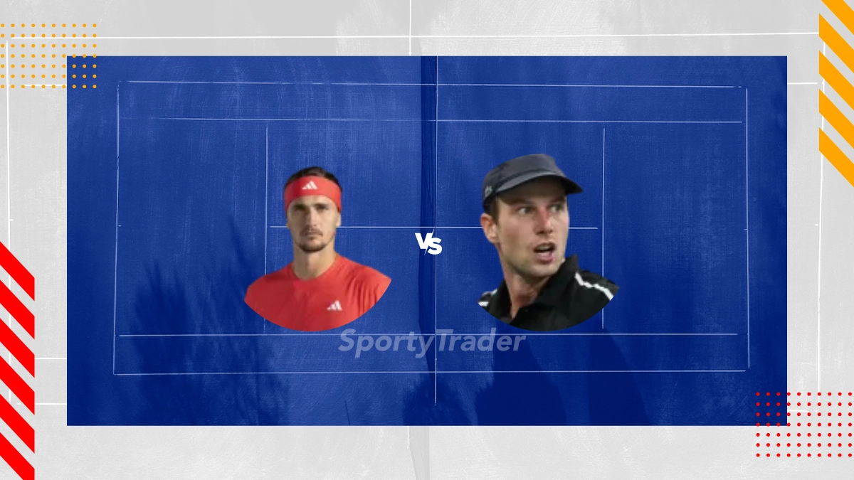 Pronostic Alexander Zverev vs Botic Van De Zandschulp