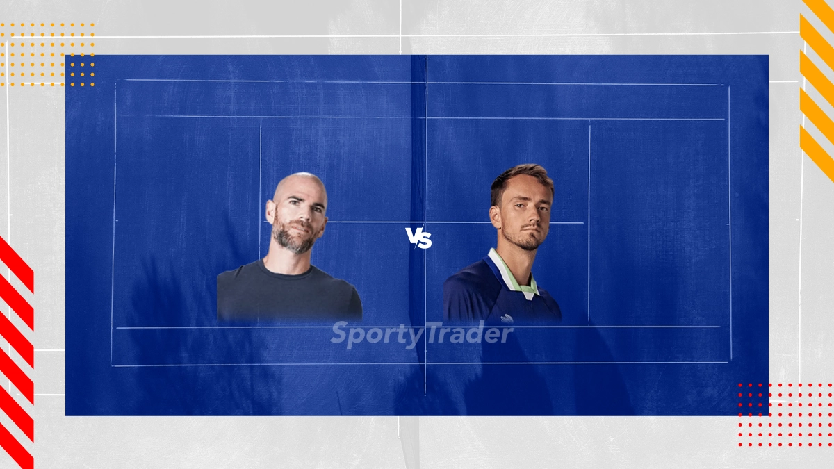 Adrian Mannarino vs. Daniil Medvedev Prognose