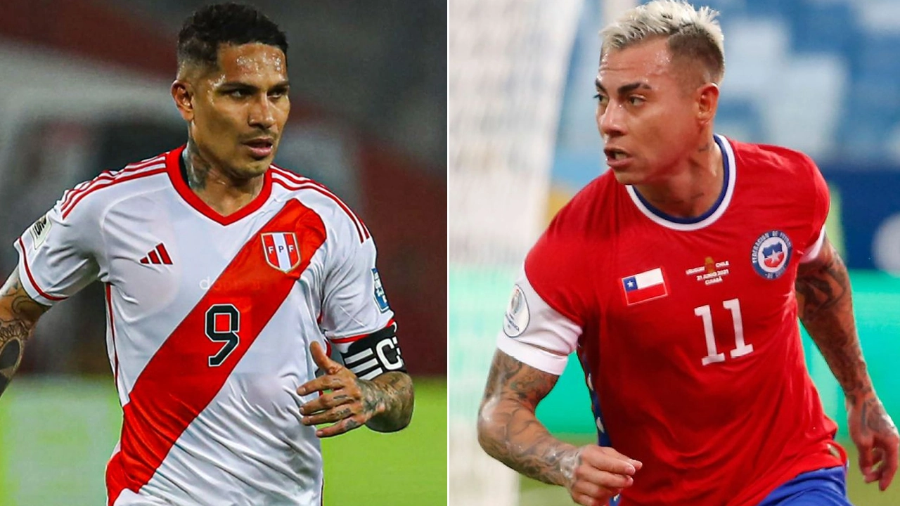 Paolo Guerrero y Eduardo Vargas