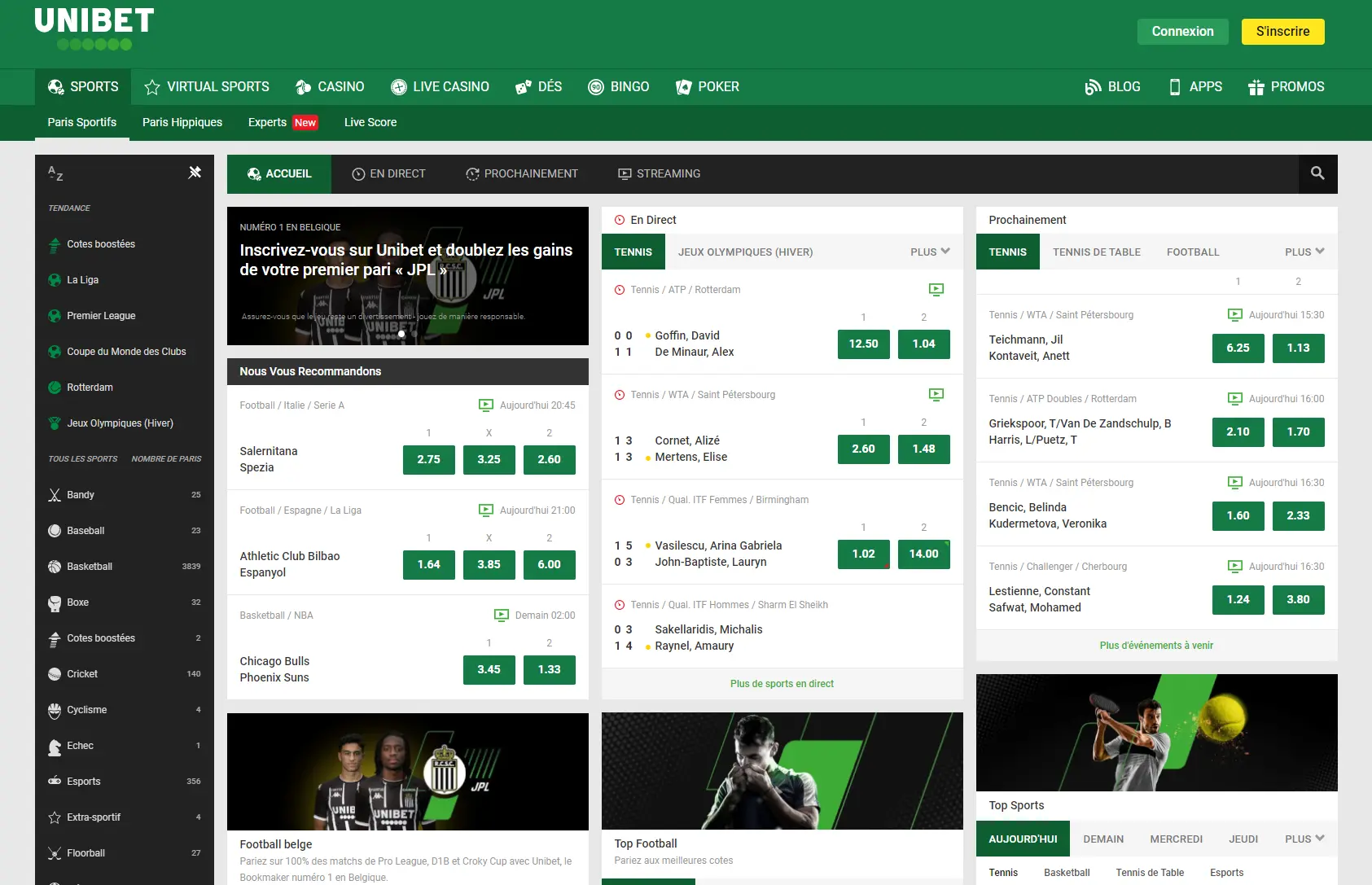 Avis Unibet Belgique