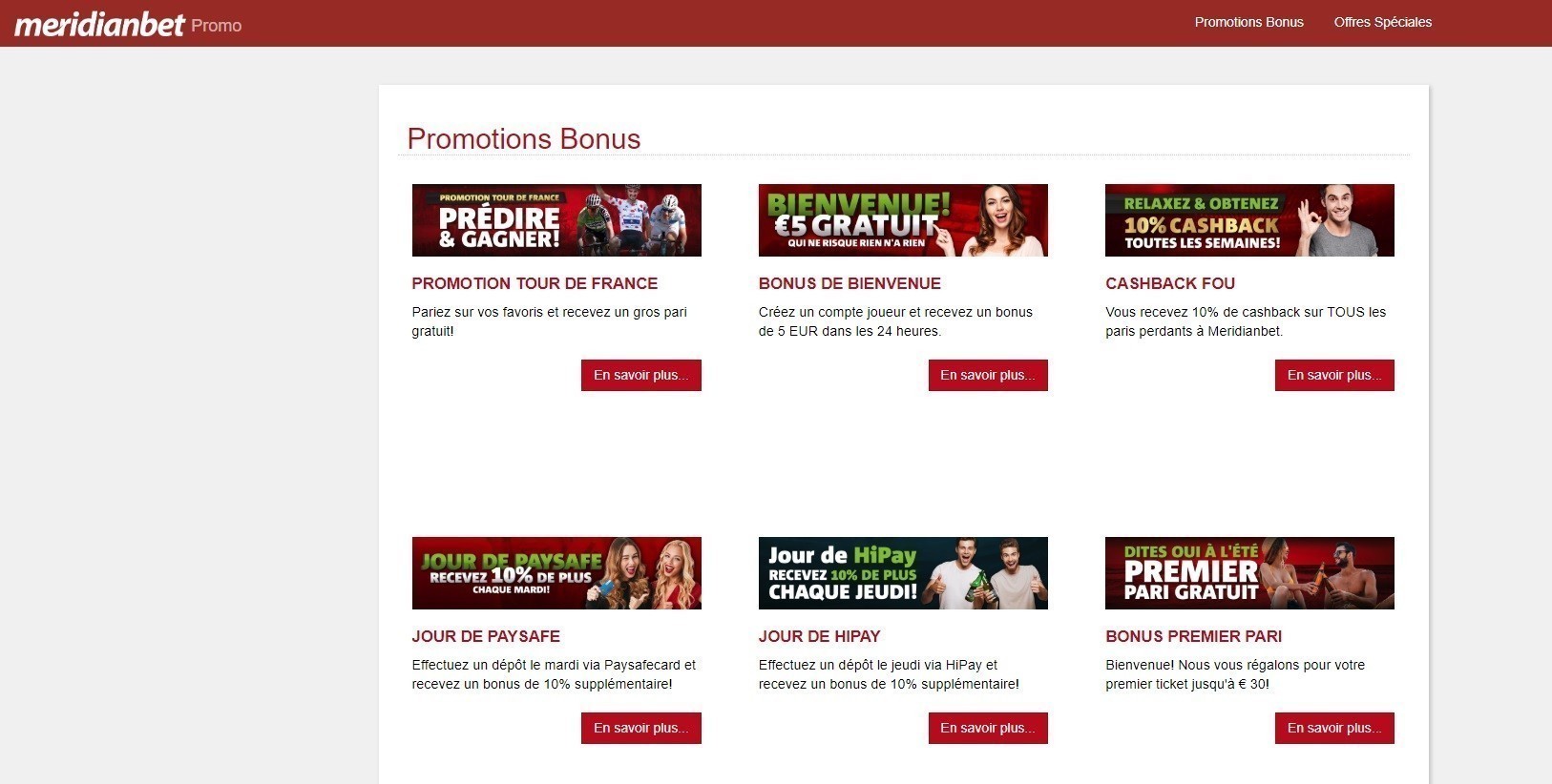 Promo Meridianbet