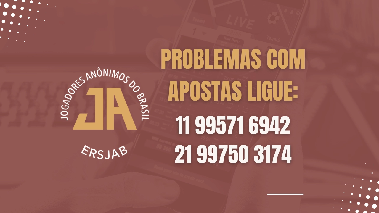 “Vício em apostas esportivas – procure ajuda”