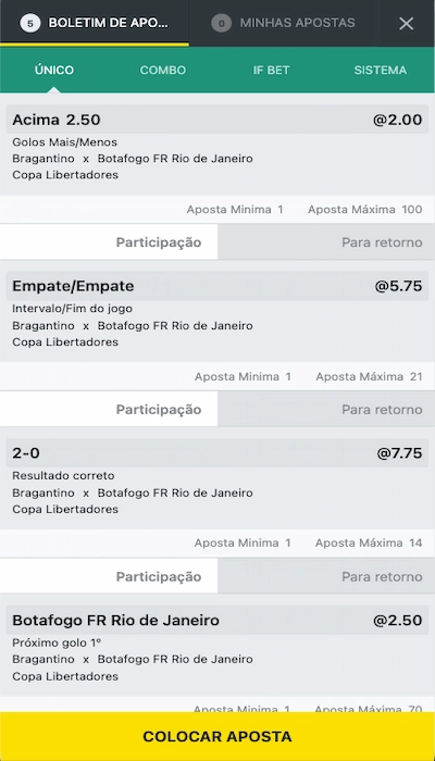 1bet cupom mobile BR