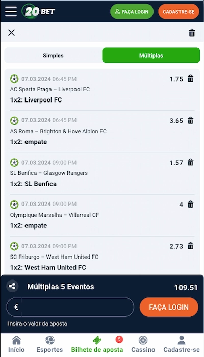 20bet cupom mobile BR