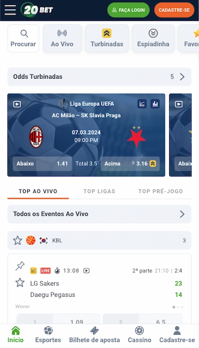 20bet homepage mobile BR