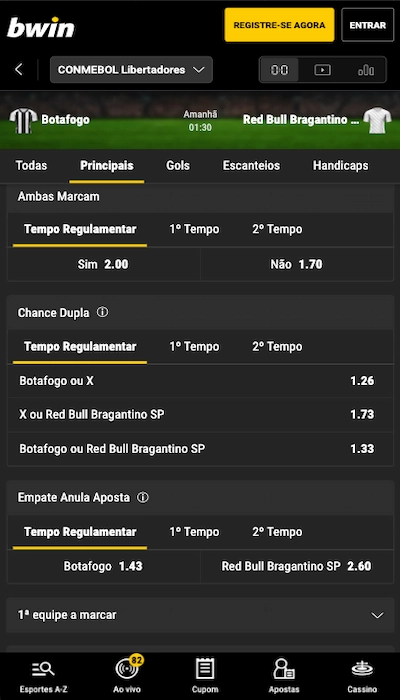 Bwin odds mobile BR