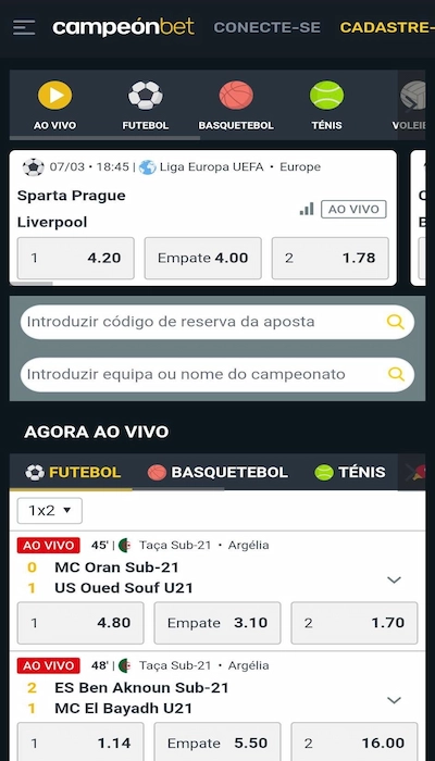 Campeonbet homepage mobile BR
