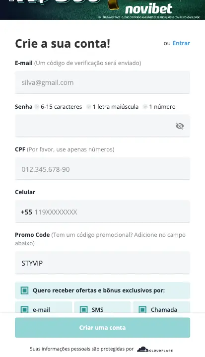 Novibet codigo promocional