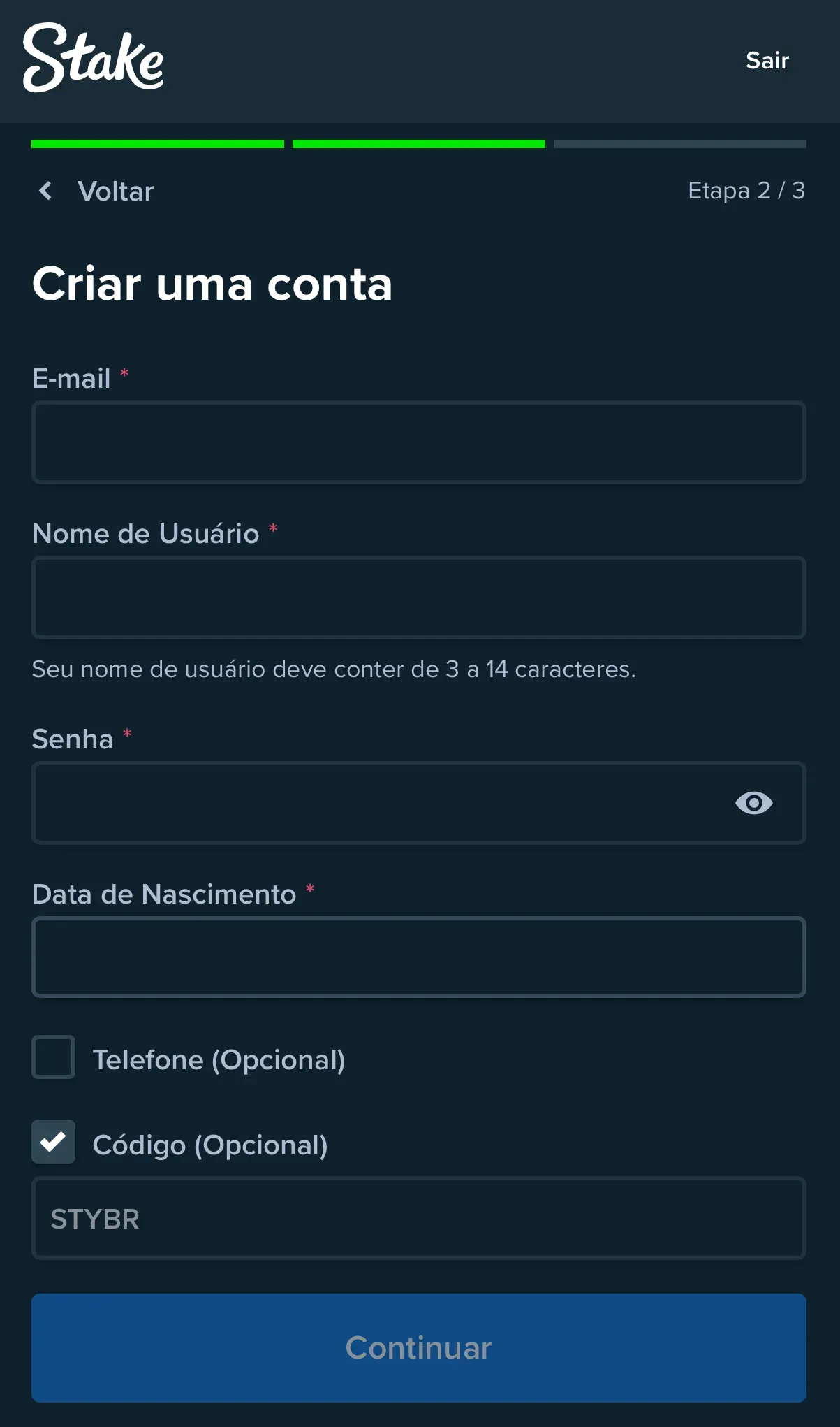 Inscrição Stake - 3