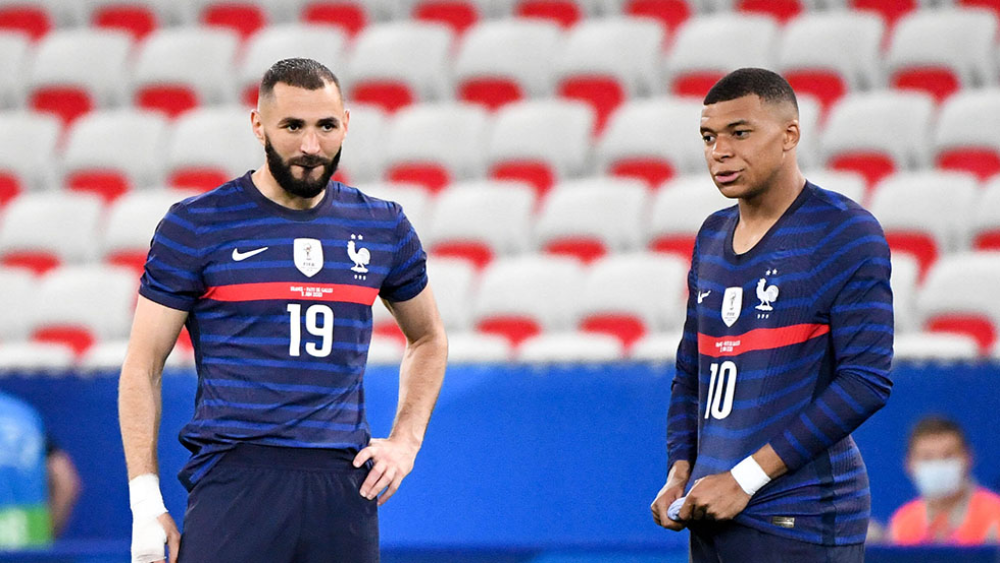 Mbappé e Benzema - França - Copa do Mundo 2022