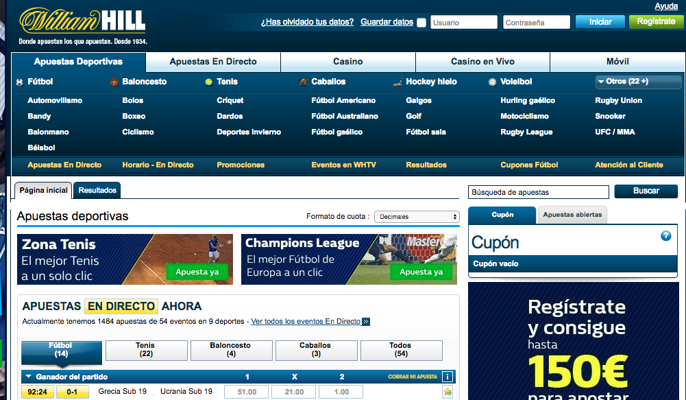 Casa de apuestas William Hill