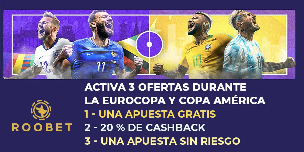 Ofertas de Apuestas Roobet Copa América y Eurocopa