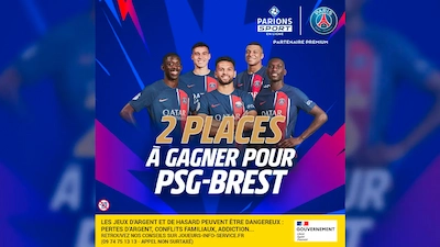 Concours SportyTrader : 2 places à gagner pour PSG - Brest !