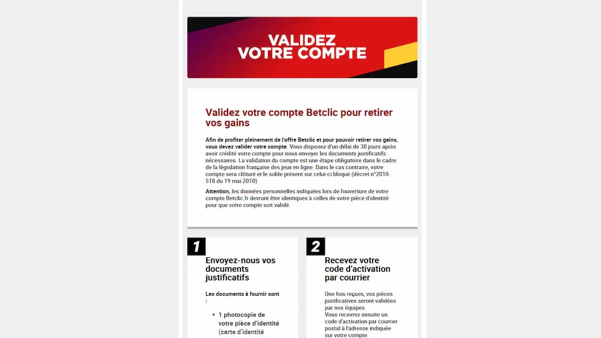 Comment activer son compte Betclic